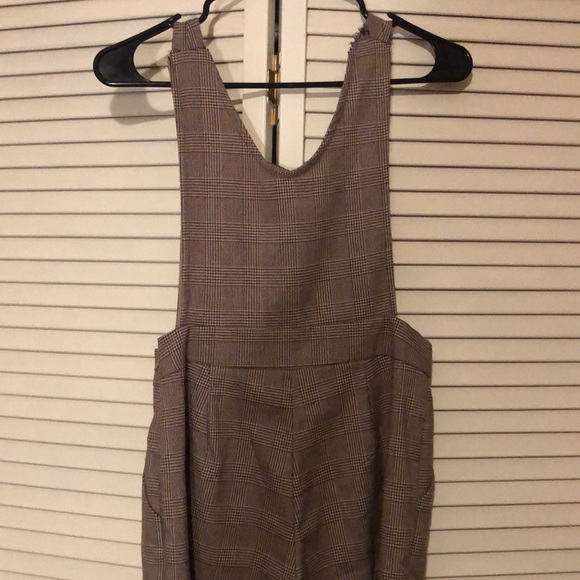 women’s shorts romper in brown, size medium - Picture 3 of 3